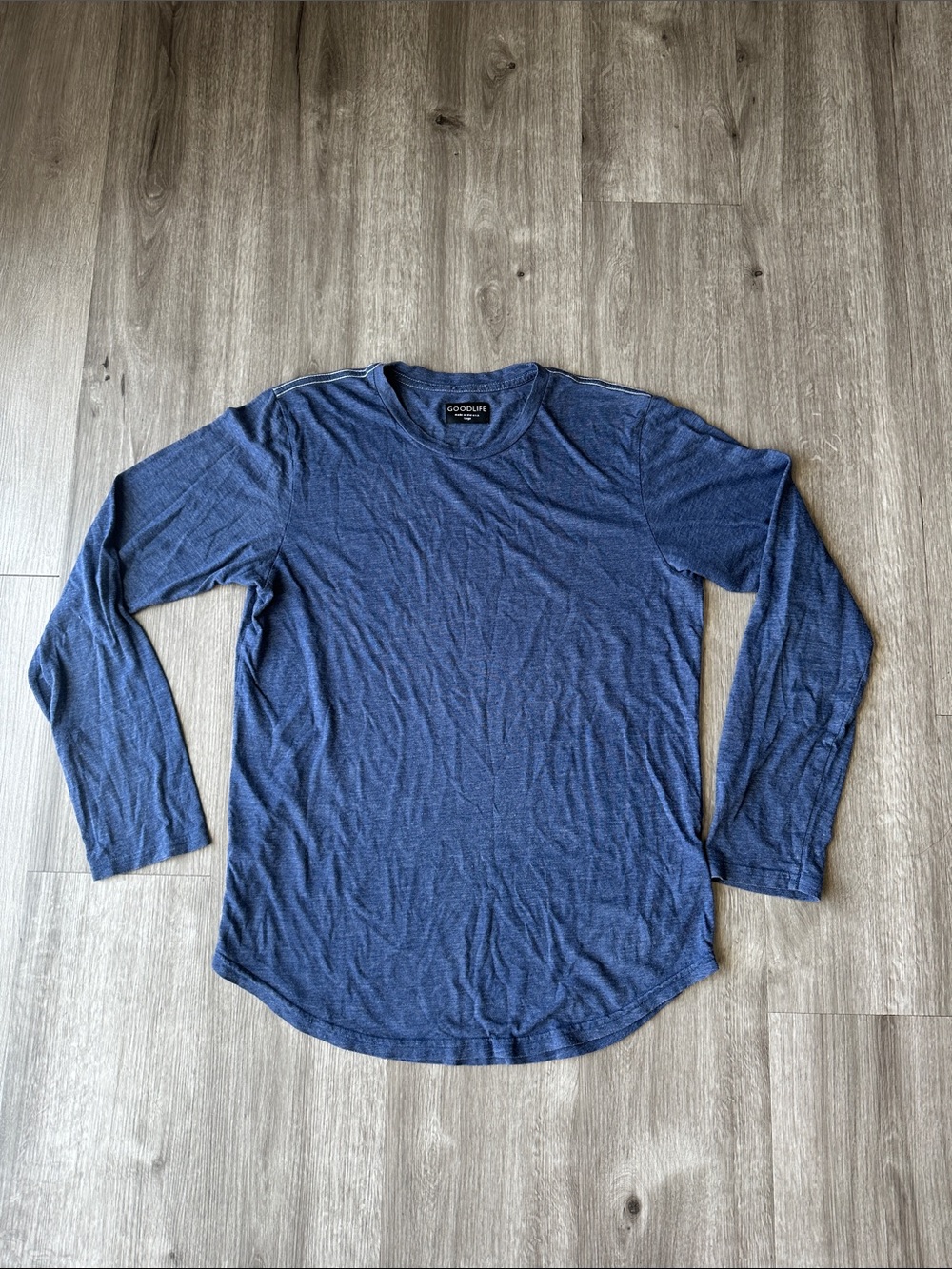Goodlife Long Sleeve Crewneck Shirt - Navy Heather